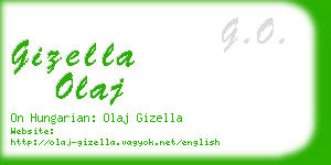 gizella olaj business card